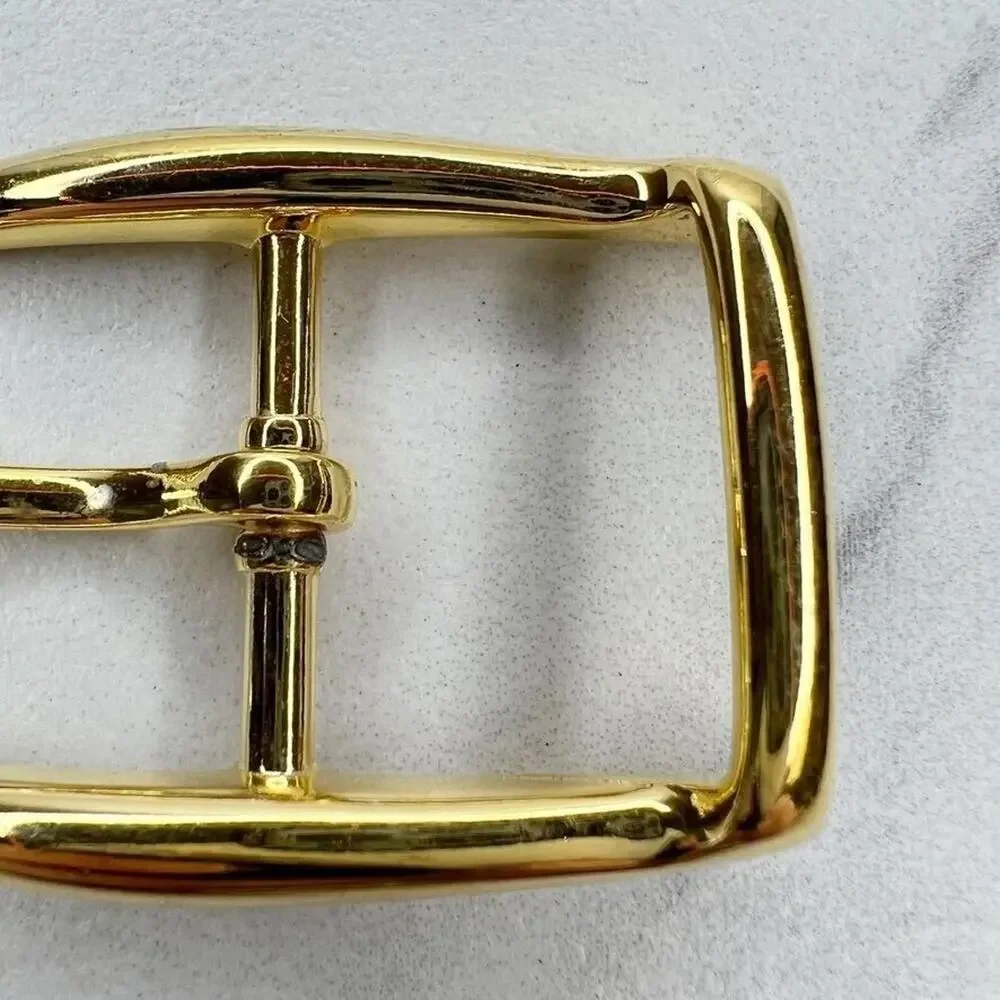 Vintage Gold Tone Simple Basic Belt Buckle for up to 1 Inch Belt
